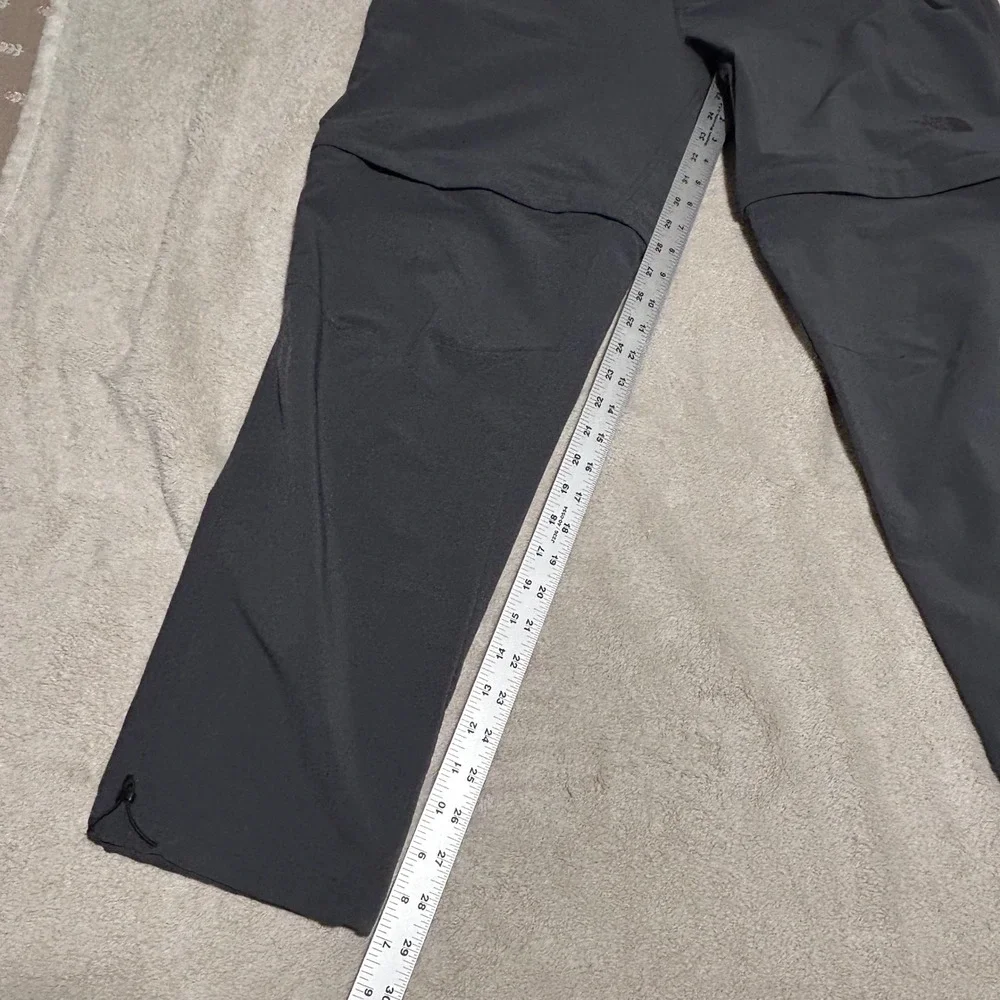 The North Face Convertible Pants Mens XL 30 Gray FlashDry-XD Hiking Outdoor